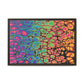 Bespattered Facade Neon Goodness Framed Canvas Art Print | 3 Frame Colors | Multiple Sizes