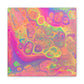 Bespattered Facade Fluid Art Abstract Painting Stretched Matte Canvas Art Prints | Multiple Sizes