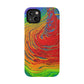 Bespattered Facade Rainbow Vortex Impact-Resistant Case