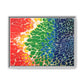 Bespattered Facade Rainbow Seaside Framed Canvas Art Print | 3 Frame Colors | Multiple Sizes