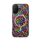 Bespattered Facade Bright Rainbow Leopard MagSafe Clear Impact Cases