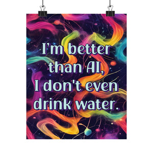 Bespattered Facade "Better Than AI" Giclée Archival Matte Paper Prints