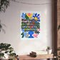 Bespattered Facade "Don't Forget" Colorful Flowers Giclée Archival Matte Paper Prints