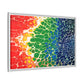 Bespattered Facade Rainbow Seaside Framed Canvas Art Print | 3 Frame Colors | Multiple Sizes