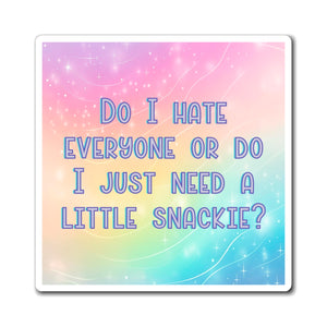 Bespattered Facade "Snacktime?" Refrigerator Magnet