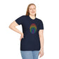 Bespattered Facade Rainbow Fingerprint Unisex Softstyle T-Shirt