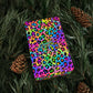 Bespattered Facade Candy Coated Neon Leopard Wrapping Paper | Three Sizes | Glossy or Matte