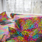 Bespattered Facade Rainbow Leopard Wrapping Paper | Three Sizes | Glossy or Matte