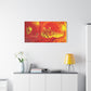 Bespattered Facade Flamin' Hot Stretched Matte Canvas Art Prints | Multiple Sizes