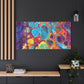 Bespattered Facade Fluid Art Abstract Painting Stretched Matte Canvas Art Prints | Multiple Sizes