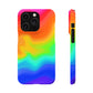 Bespattered Facade Rainbow Heat Map Snap Case