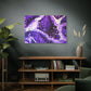 Bespattered Facade Purple Haze Stretched Matte Canvas Art Prints | Multiple Sizes