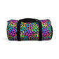 Bespattered Facade Candy Coated Neon Leopard Duffel Bag