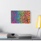 Bespattered Facade Neon Goodness Stretched Matte Canvas Art Prints | Multiple Sizes
