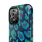 Bespattered Facade Emerald Leopard Impact-Resistant Case