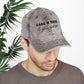 Bespattered Facade "Hang in There" Black Embroidered Vintage Cap