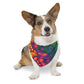 Bespattered Facade Neon Butterfly Pet Bandana Collar