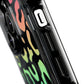 Bespattered Facade Bright Rainbow Leopard MagSafe Clear Impact Case