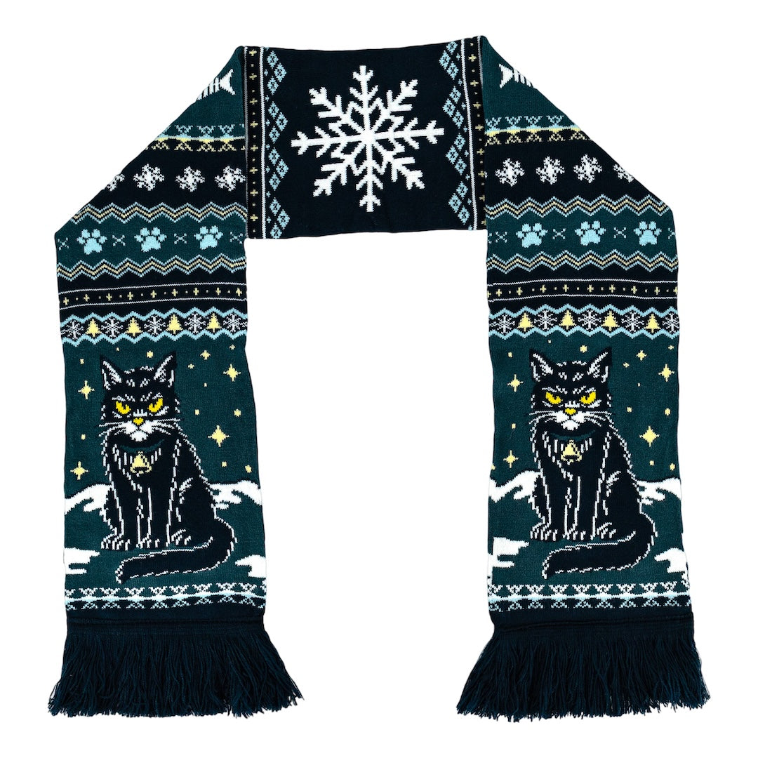 Yule Cat Holiday Scarf