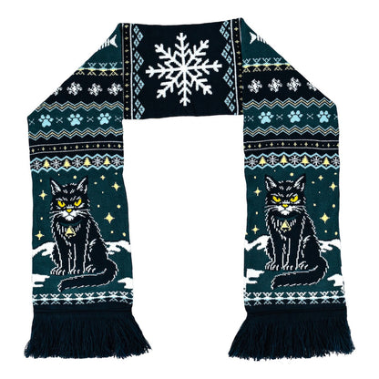 Yule Cat Holiday Scarf