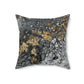 Bespattered Facade You're Golden Faux Suede Square Throw Pillow | 4 Sizes