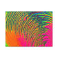 Bespattered Facade Neon Puddle Stretched Matte Canvas Art Prints | Multiple Sizes