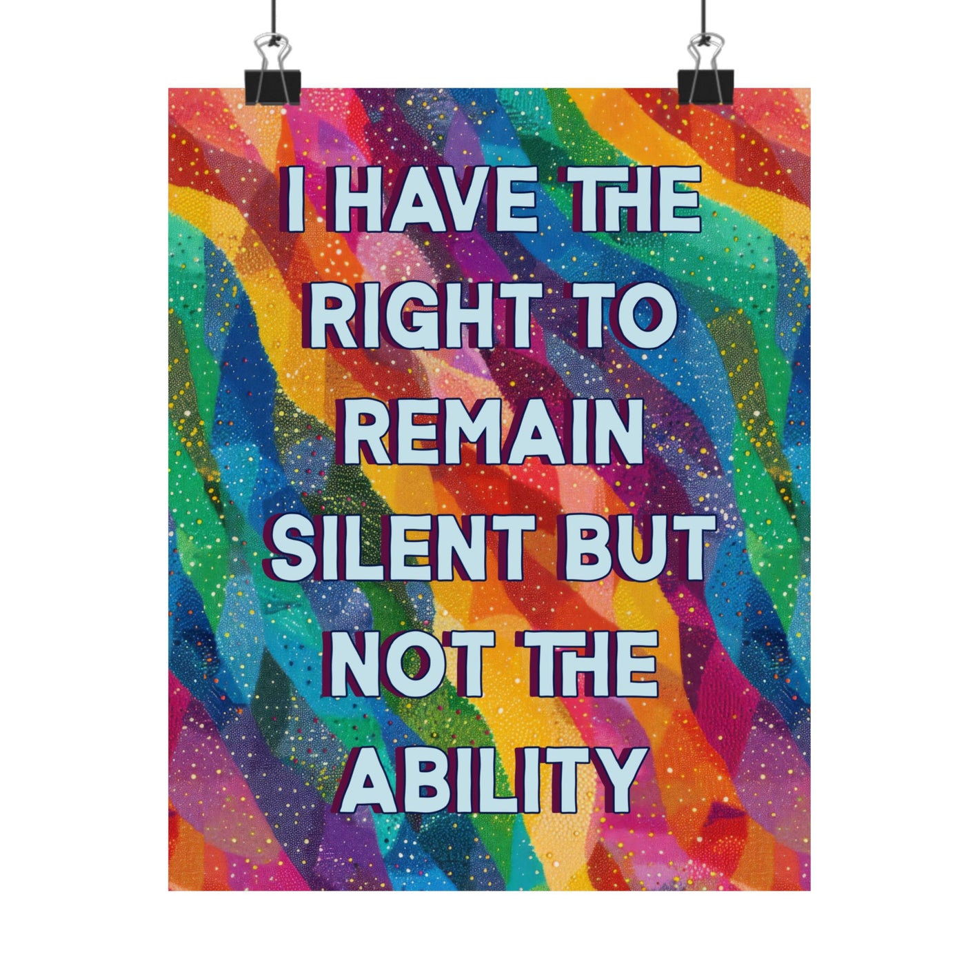 Bespattered Facade "Right to Remain Silent" Giclée Archival Matte Paper Prints