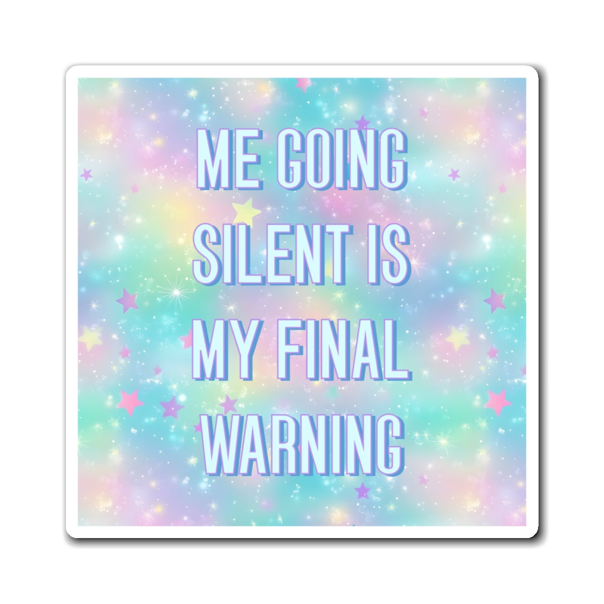 Bespattered Facade "Final Warning" Refrigerator Magnet
