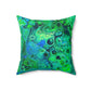 Bespattered Facade Radioactive Square Throw Pillow | 4 Sizes