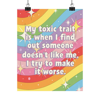 Bespattered Facade "Toxic Trait" Rainbow Giclée Archival Matte Paper Prints