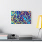 Bespattered Facade Fluid Art Abstract Painting Stretched Matte Canvas Art Prints | Multiple Sizes