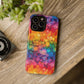 Bespattered Facade Rainbow Ink Circles Tough Case