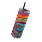 Bespattered Facade Rainbow Rings Maars Maker Skinny Matte Tumbler 20oz