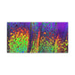 Bespattered Facade Neon Lava Stretched Matte Canvas Art Prints | Multiple Sizes