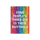 Bespattered Facade All-Seeing Butthole Rainbow Garden Flag