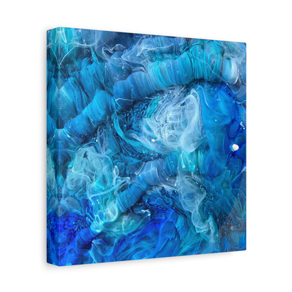Bespattered Facade Resin Petri Macro Photograph Stretched Matte Canvas Art Prints | Multiple Sizes
