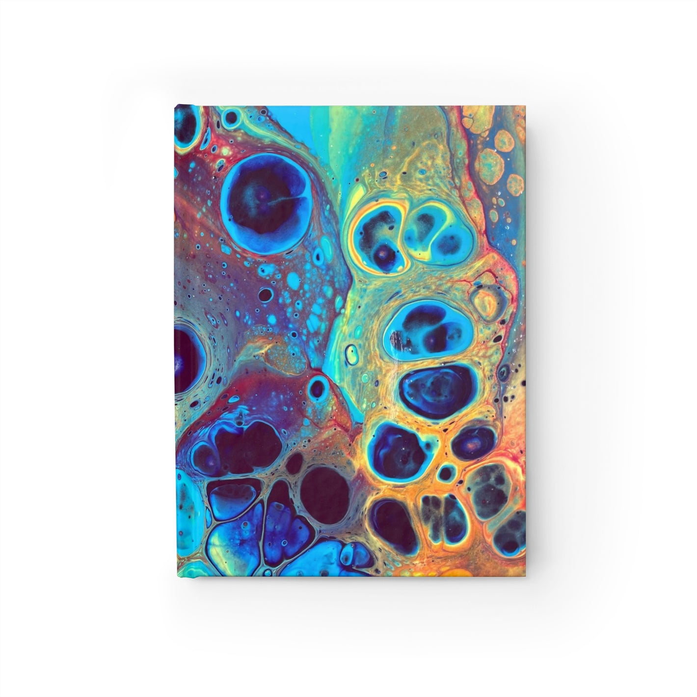 Bespattered Facade Intergalactic Rainbow Hardcover Notebook - Unlined (Blank) Pages