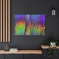 Bespattered Facade Neon Lava Stretched Matte Canvas Art Prints | Multiple Sizes