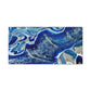 Bespattered Facade Fluid Art Abstract Painting Stretched Matte Canvas Art Prints | Multiple Sizes