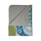 Bespattered Facade Sea Turtle Fleece Sherpa Blanket | 2 Colors & Sizes
