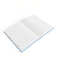 Bespattered Facade Beautiful Blues Notebook - Lined Pages