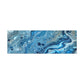 Bespattered Facade Blue Marble Stretched Matte Canvas Art Prints | Multiple Sizes