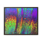 Bespattered Facade Neon Lava Framed Canvas Art Print | 3 Frame Colors | Multiple Sizes