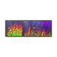 Bespattered Facade Neon Lava Framed Canvas Art Print | 3 Frame Colors | Multiple Sizes