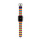 Bespattered Facade Rainbow Zig Zag Faux-Leather Smart Watch Band