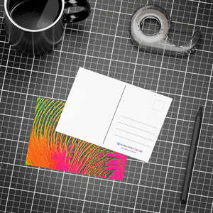 Bespattered Facade Neon Puddle Postcards (no envelopes) | Sets of 10, 30, or 50