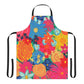 Bespattered Facade Bold Florals Tie-Back Canvas Apron