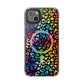 Bespattered Facade Rainbow Paint Splatter Leopard MagSafe Clear Impact Cases