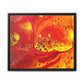 Bespattered Facade Flamin' Hot Framed Canvas Art Print | 3 Frame Colors | Multiple Sizes