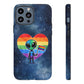 Bespattered Facade Rainbow Extraterrestrial Pride Tough Case
